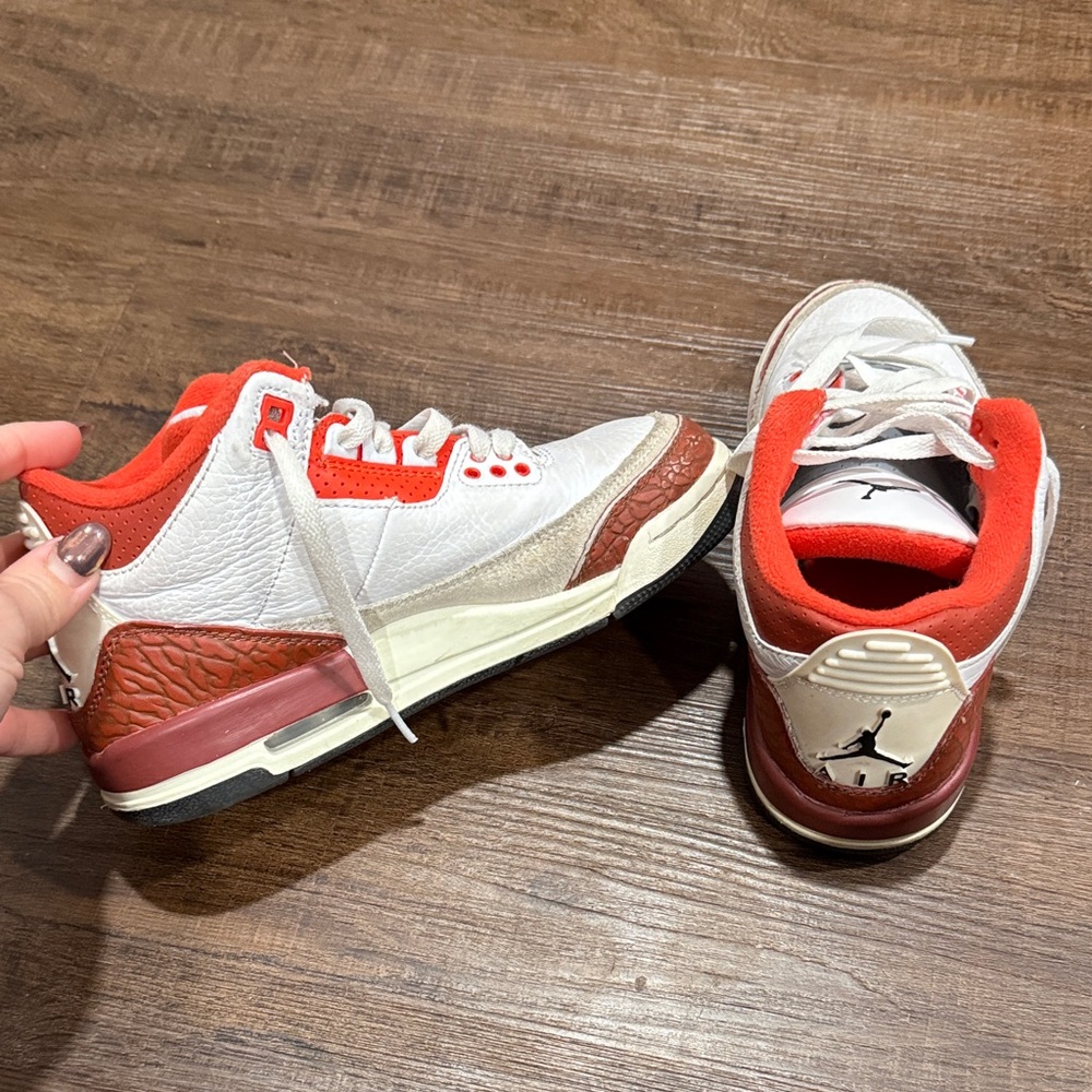 Nike Orange and White Sneakers